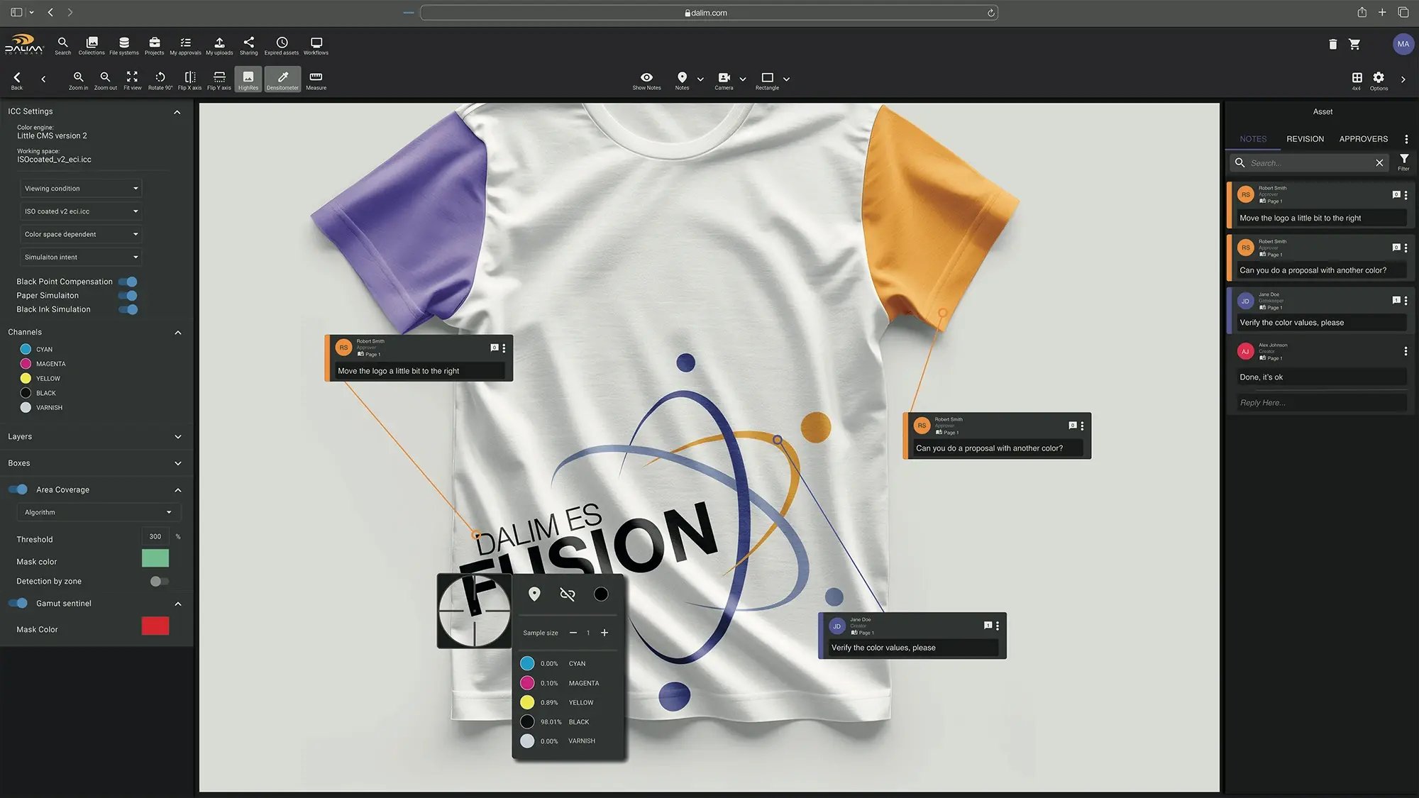 DALIM ES FUSION - COLOR ACCURACY