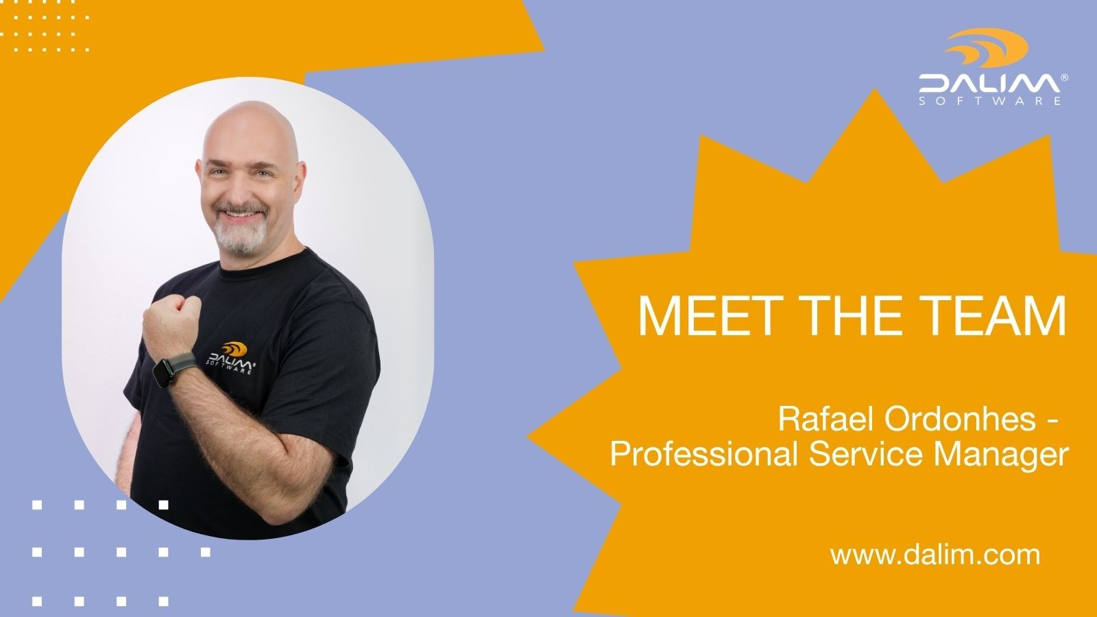 Das Team: Rafael Ordonhes, Professional Service Manager bei DALIM